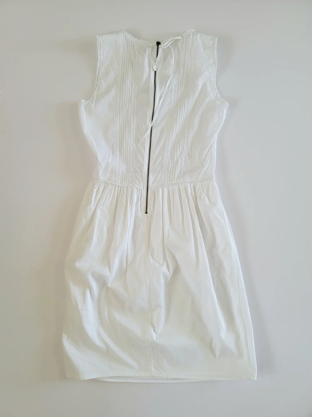 Ulla Johnson 100% Cotton White Lace Detail Shift Dress, Size 2 - Picture 6 of 6